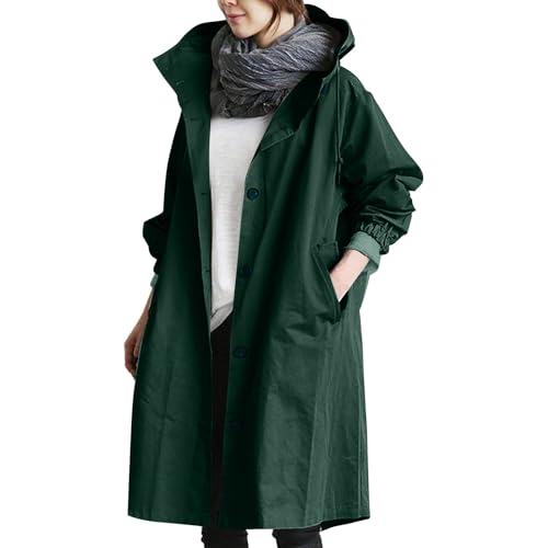 Generisch Damen Wintermantel Wollmantel Winterjacke gefüttert mit Reverskragen Bomberjacke Damen Herbstkleidung Sehr Warme Winterjacke Damen Wasserdicht von Generisch