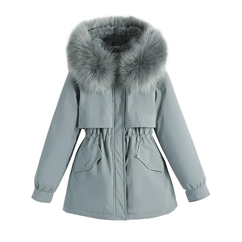 Generisch Damen Wintermantel warmer Steppmantel lang mit Kapuze Schwarzer Mantel Damen Damen Jacke Lang Nike Puffer Jacke Damen Lang Beige Gutschein Digital von Generisch