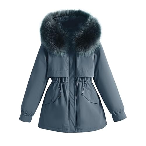 Generisch Damen Winterparka Kurzmantel Damen Winter Mantel Steppmantel Damen Mantel Winterjacke warme Jacke Outdoorjacke Damen Steppmantel Damen Winterjacke Schwarz Weiss Mantel Damen Elegant Creme von Generisch