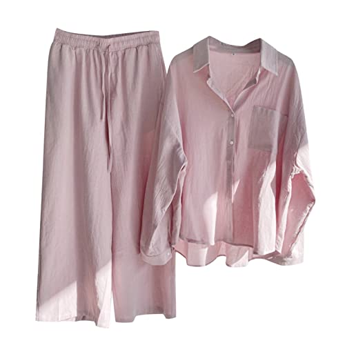 Generisch Damen Zweiteiler Sommer Cargohose Angebote des Tages Heute musselin Shorts Damen travel Set Outfit befristetes Angebot Heute musselin Pyjama Jumpsuit Sommer Spring Deals von Generisch