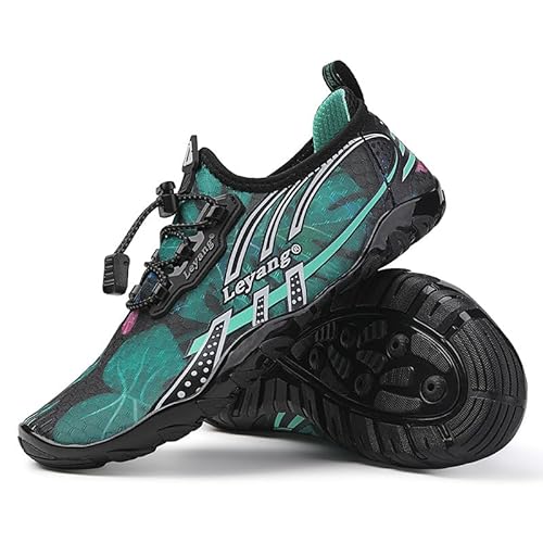 Generisch Damen atmungsaktive Laufschuhe Outdoor Mode rutschfeste Wasserschuhe Mehrfarbige leichte Yoga Schuhe (39,Armee Verkleidung) von Generisch