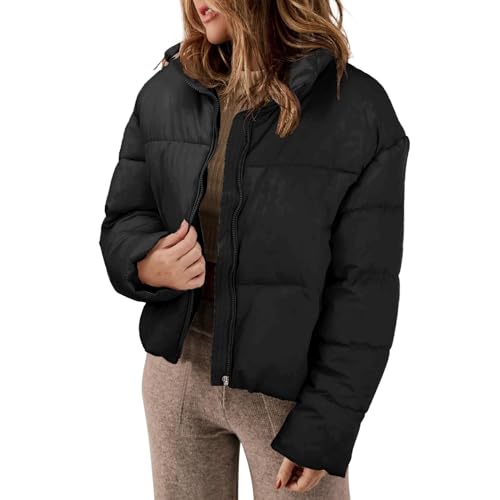 Generisch Damen leichte Übergangsjacke Steppjacke mit Kapuze Samtpfote XS-XXL Damen Parka Lang Jacke Damen Schwarz Kurz Generisch Damen leichte Übergangsjacke Steppjacke mit Kapuze Samtpfote XS-XXL Damen Parka Lang Jacke Damen Schwarz Kurz von Generisch