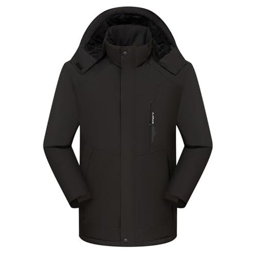 Generisch Damenbekleidung Sale Wintermantel Damen Warm Jacke Kapuze Winddicht Und Bergsteigen Leicht Und Atmungsaktiv Große Langarm Sportjacke Regendichter Rucksack Damen-Jacken Sale von Generisch