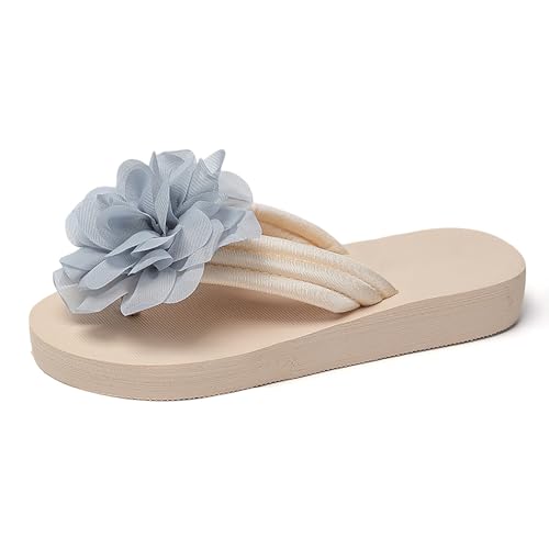 Generisch Damenschuhe 40 Damen Sommermode Stoff Flip Flops Outdoor Casual Bequeme Strand Hausschuhe Damen Schuhe Rot 36 (Grey, 39) von Generisch