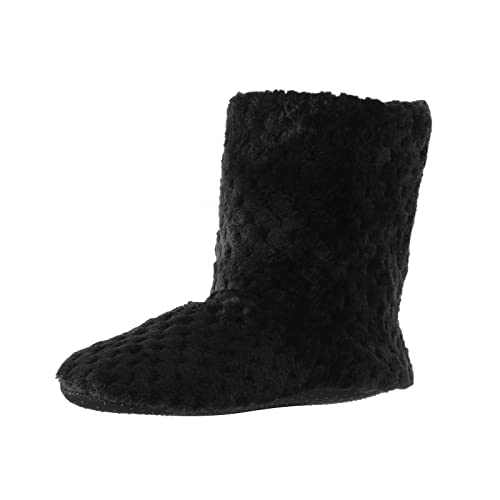 Generisch Damenschuhe Damen Stiefeletten Ankle Boots Klassische Mode Bequeme Baumwollschuhe für Winter Stilvolle Damenfußbekleidung (Black, 38) von Generisch
