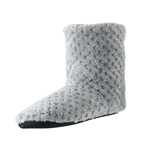 Generisch Damenschuhe Damen Stiefeletten Ankle Boots Klassische Mode Bequeme Baumwollschuhe für Winter Stilvolle Damenfußbekleidung (Grey, 43) von Generisch