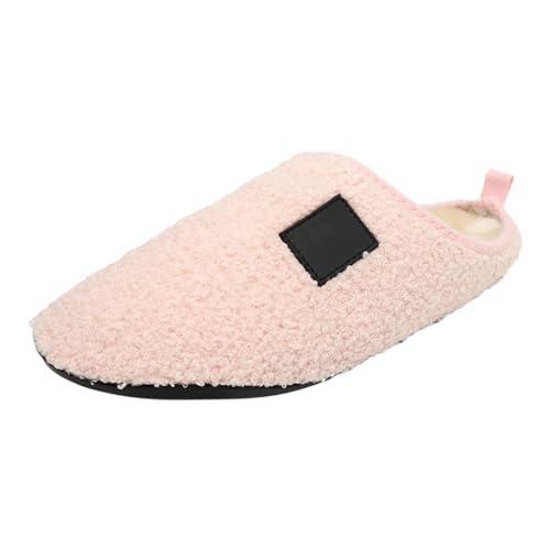 Generisch Damenschuhe Männer Damen Paare Winter einfarbig Home Indoor Baumwolle Hausschuhe weichen Boden Paket mit verdickten samt warmen Hausschuhen Weise Schuhe Für Damen Winter (41) von Generisch