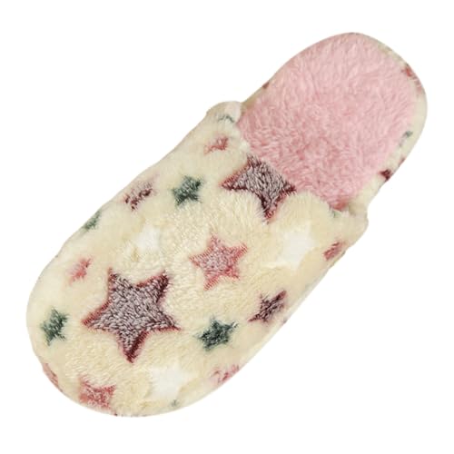 Generisch Damenschuhe Schnürschuhe Damen Winter Hausschuhe Plüsch Warm Halten Hausschuhe Flache Schuhe mit Runder Spitze Schuhe Damen High (White, 43) von Generisch