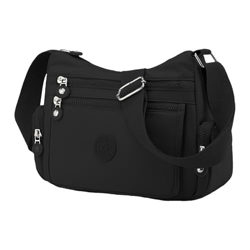 Generisch Damenschultertasche | Stilvolle Nylon Umhängetasche Für Damen - Verstellbare Wasserdichte Aufbewahrungshandtasche Für Freundin Schwester Ehefrau Tochter & Freundin von Generisch