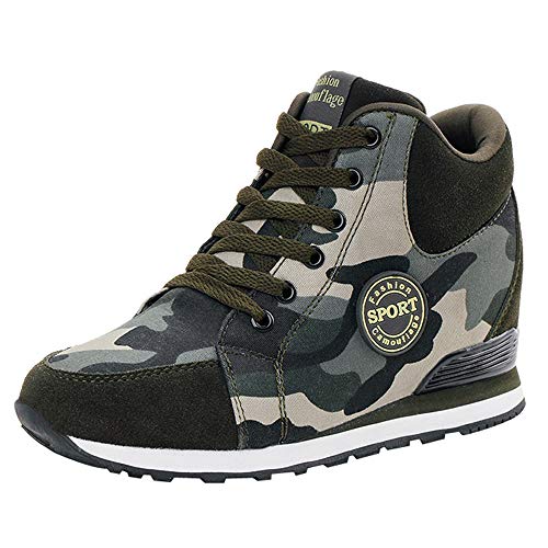 Generisch Damensneaker Sale Sportschuhe Damen Leichte Schnürer Jogging Sportschuhe Atmungsaktiv rutschfest Jogging Turnschuhe Bequem Orthopädische Angebote Tages blitzangebote Tarnung 36 von Generisch