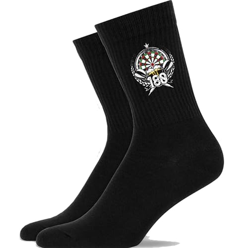 Generisch Dart Dartspieler Bierkrug Dartsport-Fan - Atmungsaktive Sportsocken Tennissocken Crew Socks Baumwolle Socken von Generisch