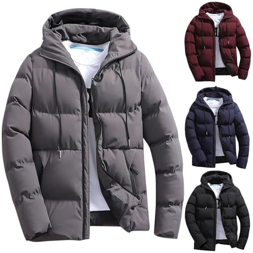 Generisch Daunenjacke Herren Daunenparka Kurzmantel Männer Warme Daunenjacken Mit Kapuze Reißverschluss Kurzmantel Herren Windjacke Parka Einfarbig Winter Schnee Unten Jacken Generisch Daunenjacke Herren Daunenparka Kurzmantel Männer Warme Daunenjacken Mit Kapuze Reißverschluss Kurzmantel Herren Windjacke Parka Einfarbig Winter Schnee Unten Jacken von Generisch