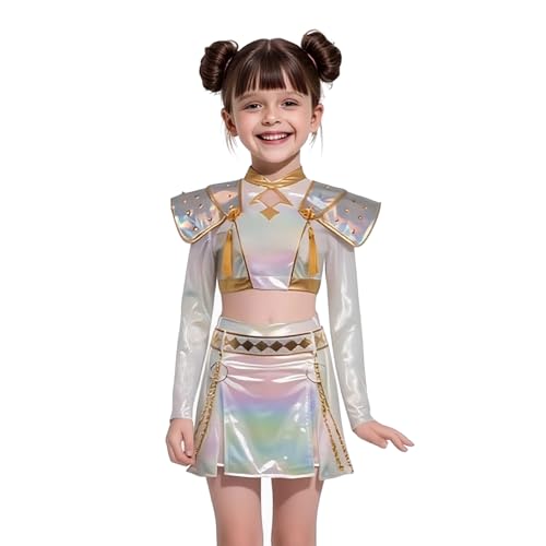 Generisch Demon Hunters Rock Set für Mädchen Halloween Kostümparty Girl's Cloding Set Stage Cosplay Kostüme von Generisch