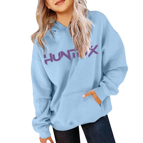 Generisch Demons Hunters Hoodie Jungen Mädche Kinder– K-Pop Kapuzenpullover im Vintage Anime Look, Bequemes Sweatshirt für Schule, Freizeit & Reisen von Generisch