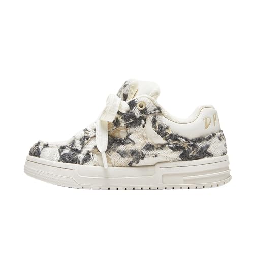 Generisch Destructive Wind kleine Duft Brot Schuhe erhöhen Verschleißbeständigkeit niedrige Hilfe Männer Freizeit Platte Männer und Frauen Paar (Tinte Malerei,41) von Generisch