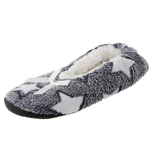 Generisch Diabetiker Schuhe Damen Damen-Schuhe für Zuhause, warme Bodensocken, Woll-Innensocken Samt-Baumwoll-Hausschuhe Hohe Schuhe Damen Sommer Keilabsatz (Dark Gray, 38) von Generisch