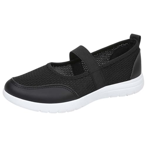 Generisch Diabetiker Schuhe Damen Senioren Orthopädische Schuhe Mesh-Obermaterial Atmungsaktiv Leichtgewichts Geschwollene Füße Bequemer Verbandschuhe Outdoor Fitness Casual Comfortable Turnschuhe von Generisch