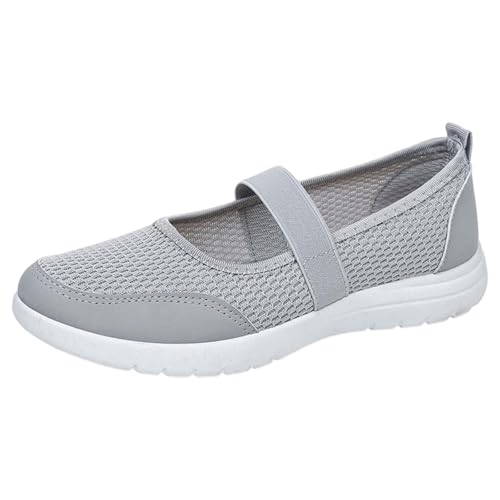Generisch Diabetiker Schuhe Damen Senioren Orthopädische Schuhe Mesh-Obermaterial Atmungsaktiv Leichtgewichts Geschwollene Füße Bequemer Verbandschuhe Outdoor Fitness Casual Comfortable Turnschuhe von Generisch