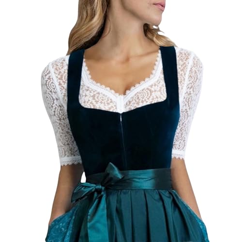 Generisch Dirndl Bluse Damen Puffärmel, Dirndlbluse Damen Elegante Trachtenbluse Spitze V Ausschnitt Weiß Dirndlblusen Zum Knöpfen Tracht Blusen Spitzenbluse für Oktoberfest & Karneval Generisch Dirndl Bluse Damen Puffärmel, Dirndlbluse Damen Elegante Trachtenbluse Spitze V Ausschnitt Weiß Dirndlblusen Zum Knöpfen Tracht Blusen Spitzenbluse für Oktoberfest & Karneval von Generisch