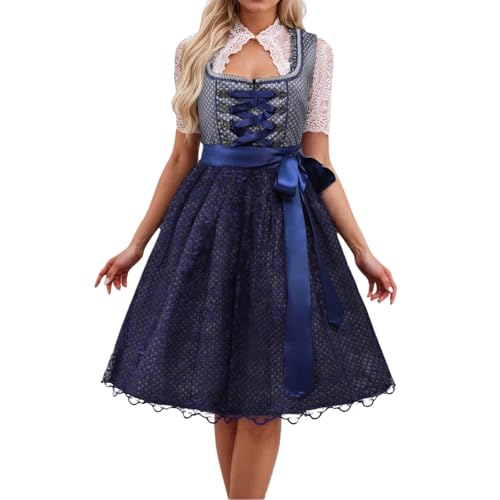 Generisch Dirndl Damen midi Lang Trachtenkleid Trachtenrock Dirndl-Komplettsets Trachten Damen mit Dirndlschürze Dirndlbluse Oktoberfest Outfit Dirndelkleider Generisch Dirndl Damen midi Lang Trachtenkleid Trachtenrock Dirndl-Komplettsets Trachten Damen mit Dirndlschürze Dirndlbluse Oktoberfest Outfit Dirndelkleider von Generisch