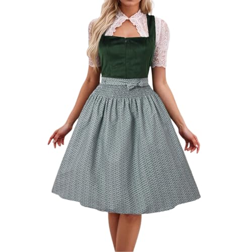Generisch Dirndl Damen midi Lang Trachtenkleid Trachtenrock Dirndl-Komplettsets Trachten Damen mit Dirndlschürze Dirndlbluse Oktoberfest Outfit Dirndelkleider Generisch Dirndl Damen midi Lang Trachtenkleid Trachtenrock Dirndl-Komplettsets Trachten Damen mit Dirndlschürze Dirndlbluse Oktoberfest Outfit Dirndelkleider von Generisch