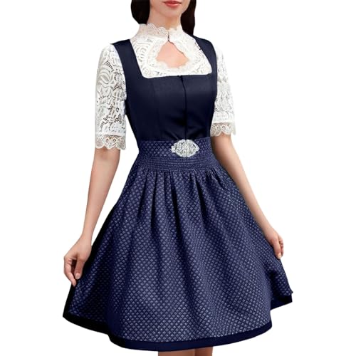 Generisch Dirndl für Damen Midi Trachtenkleid Set 3 teilig mit Trachtenrock Dirndlbluse Dirndlschürze Dirndl Damen Große Größen Retro-Mode Generisch Dirndl für Damen Midi Trachtenkleid Set 3 teilig mit Trachtenrock Dirndlbluse Dirndlschürze Dirndl Damen Große Größen Retro-Mode von Generisch