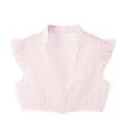Generisch Dirndlbluse Transparent Dirndl Bluse Damen Flügelärmel Trachtenbluse Weiß Dirndlbluse Hochgeschlossen Kurzarm DirndlBlusen V Ausschnitt Trachtenbluse Trachten Oberteil für (White, S) von Generisch