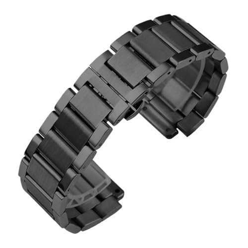 Generisch Edelstahlarmband kompatibel mit Armband Big Bang Uhrenarmbänder Classic Fusion Watch Chian 21x13 23x17 27x19mm Herren Damen(Black,27x19mm) von Generisch