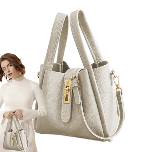 Generisch Eimerhandtasche | Vintage Handtasche Eimerform - Casual Ausstattung Für Camping Reisen Radfahren Spazieren Park Gym Dating Pendeln Arbeit Outdoor Büros von Generisch