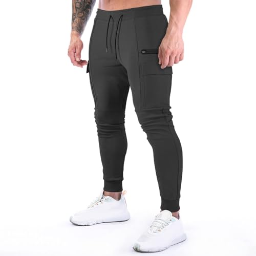 Generisch Einfarbig Modern Freizeithose ÜBergrößE Slim Fit Outdoorhose Gummizug Leicht Wanderhose Alltag BöHmische Hose Jogginghose Baggy Herren Herren Hose Chino Regular Fit Oversized Joggers von Generisch