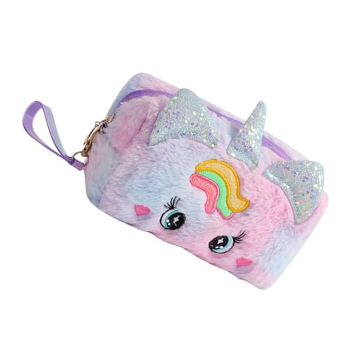 Generisch Einhorn Federmäppchen Klein Reise Make Up Tasche Schreibwaren Taschen Beauty Tasche Schreibwaren Tasche Kleine Make Up Tasche Kleine Make Up Tasche Mini Make Up Tasche von Generisch