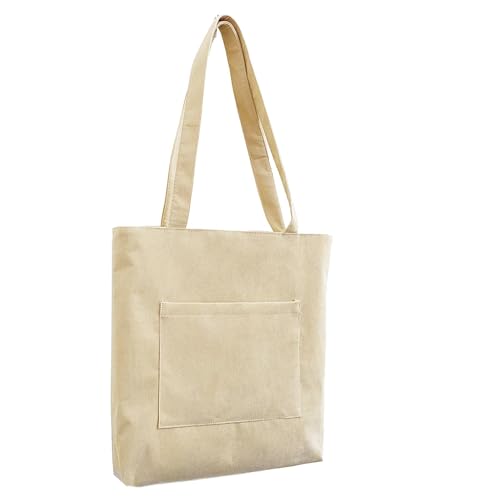 Generisch Einkaufstasche, Cord-Einkaufstasche für Damen - Hobo-Taschen mit großem Fassungsvermögen | Lässige Damen-Geldbörse mit Reißverschluss, Hobo-Umhängetasche für Uni, Arbeit von Generisch