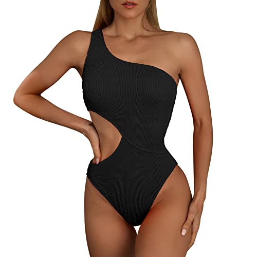 Generisch Einteiliger Badeanzug Damen Eine Schulter One Piece Swimsuit mit Cut Out Taillierte Weicher Gerippte Weicher Gerippte Patchwork Einteilige Bademode Badebekleidung Strandbikini Generisch Einteiliger Badeanzug Damen Eine Schulter One Piece Swimsuit mit Cut Out Taillierte Weicher Gerippte Weicher Gerippte Patchwork Einteilige Bademode Badebekleidung Strandbikini von Generisch