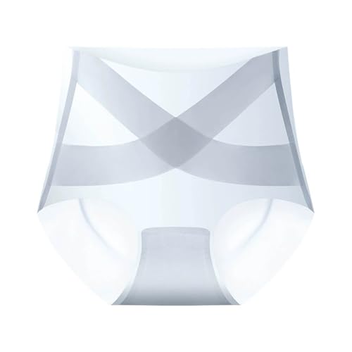 Generisch Eisseide Slips Damen Bauch Weg Hohe Taille Slip Ultra Dünn Hipster Durchsichtige Panties Seamless Stretch Unterhose Atmungsaktiv Briefs Einfarbig Weich Underwear Light Blau XXL von Generisch