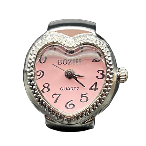 Generisch Elastic Quartz Ring Watch - stilvolle Fingeruhr mit dehnbarem Band, Vintage Mini Clock Ring, Verstellbarer Uhrschmuck | Chic Accessoire für Männer und Frauen für Ausflüge Partys Mode Looks Generisch Elastic Quartz Ring Watch - stilvolle Fingeruhr mit dehnbarem Band, Vintage Mini Clock Ring, Verstellbarer Uhrschmuck | Chic Accessoire für Männer und Frauen für Ausflüge Partys Mode Looks von Generisch