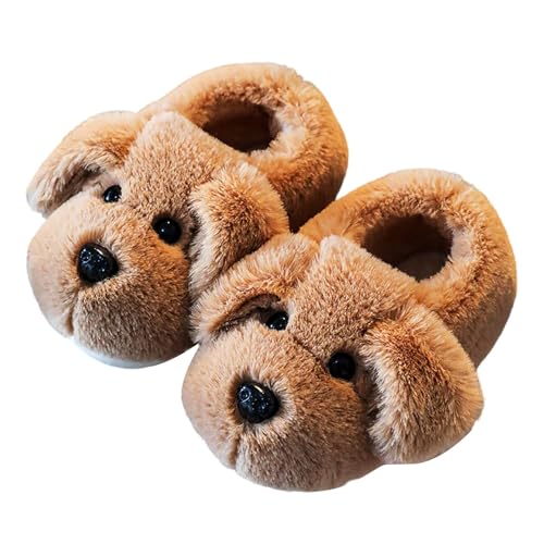 Generisch Elefant Kinder Hausschuhe Cartoon Jungen Mädchen Fuß Hausschuhe Baby Hausschuhe Kuschelig (Khaki, 31.5 Little Child) von Generisch