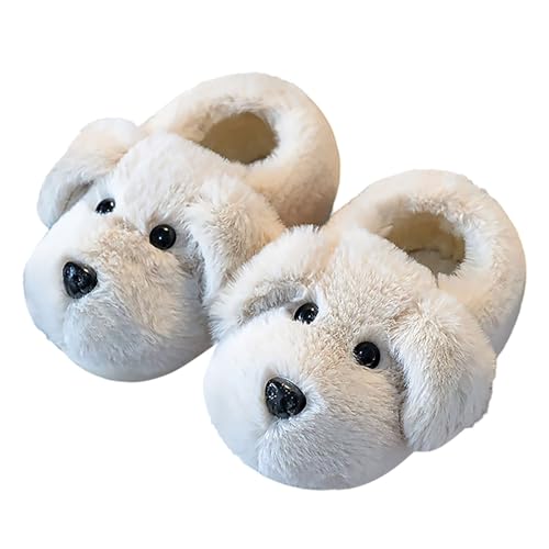 Generisch Elefant Kinder Hausschuhe Cartoon Jungen Mädchen Fuß Hausschuhe Baby Hausschuhe Kuschelig (White, 31.5 Little Child) von Generisch