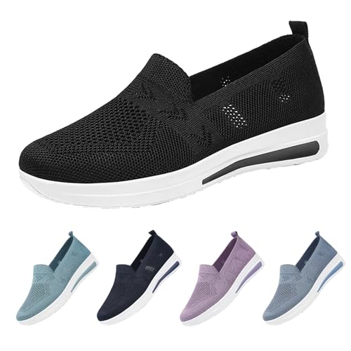 Generisch Elegant Damen Freizeitschuhe Slip On Sneaker Orthopädische Wanderschuhe Outdoor Leicht Bequem Freizeitschuhe mit Mesh-Obermaterial Flache Sohle Atmungsaktive Walkingschuhe Generisch Elegant Damen Freizeitschuhe Slip On Sneaker Orthopädische Wanderschuhe Outdoor Leicht Bequem Freizeitschuhe mit Mesh-Obermaterial Flache Sohle Atmungsaktive Walkingschuhe von Generisch