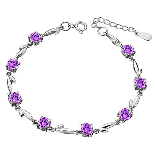 Generisch Elegante Persönlichkeit Mode Kalten Stil Zirkon Wasser Tropfen Armband Design frauen Schmuck Herren-Armband (Purple, 12x9x2cm) von Generisch