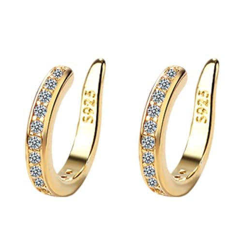 Generisch Eleganter Schmuck f眉 r Frauen kein Piercing erforderlich, Ohrknorpel-Clip-Ohrringe Personalisierte Ohrringe (B, 1. 1X0. 5CM) von Generisch