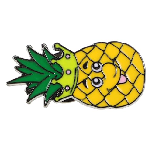 Generisch Emaille Anstecknadel Niedliche Cartoon Brosche für Frauen Multifunktionale Pins für Taschen Jacken Hüte Obstdesigns Langlebige Metallabzeichen für Rucksäcke Kleidung von Generisch