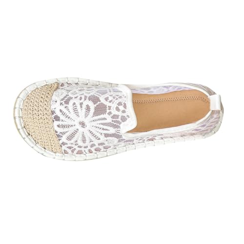 Generisch Espadrilles für Damen Flache Schuhe Spitze Transparenz Halbschuhe Sommerschuhe Brautschuhe Runde Zehe Einzelschuhe Bootsschuhe Erdungsschuhe Minimalistische Bootsschuhe Sommerschuhe Generisch Espadrilles für Damen Flache Schuhe Spitze Transparenz Halbschuhe Sommerschuhe Brautschuhe Runde Zehe Einzelschuhe Bootsschuhe Erdungsschuhe Minimalistische Bootsschuhe Sommerschuhe von Generisch