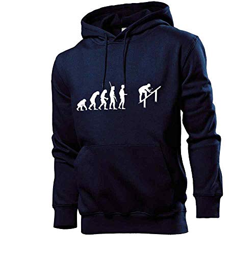 Generisch Evolution Dachdecker Männer Hoodie Sweatshirt Navy L von shirt84