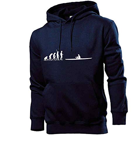 Generisch Evolution Rudern Männer Hoodie Sweatshirt Navy M von shirt84