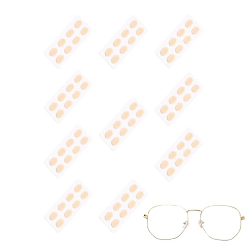Generisch Eyeglass Nose Pads, Glasses Nose Grips Non Slip, 0.35x0.24x0.06 inches, 40 Pairs Sweatproof Comfort, Soft Foam Self Adhesive Nosepads for Sunglasses Reading, Work Sports Makeup Travel Daily von Generisch