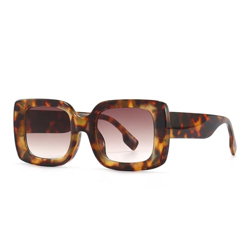 Generisch FHKQMLFQ-Large Frame Square Sunglasses for Men and Women Vintage UV400 von Generisch