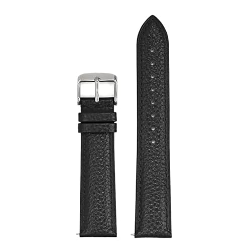 Generisch FYXT Echtes Lederarmband 12 13 14 15 16 17 18 19 20 21 22 23 24 Mm Universal-Schnellverschluss Damen Herren Business-Uhrenarmband(Black,18mm) von Generisch