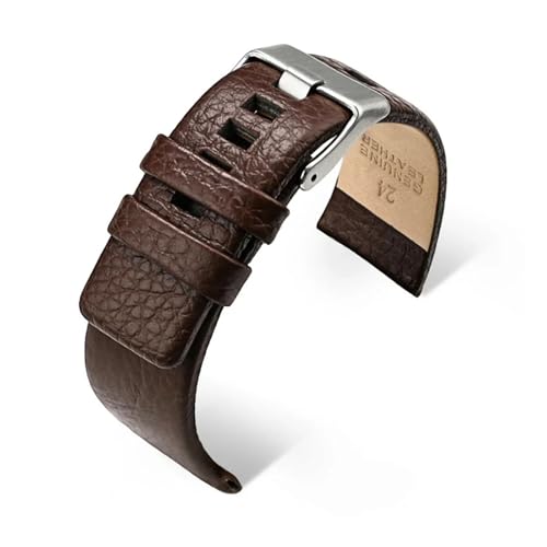 Generisch FYXT Echtlederarmband Kompatibel Mit Diesel DZ7312 DZ7314 Schwarzbraun Herren Rindsleder Uhrenarmband 22mm 24mm 26mm 27mm 28mm 20mm 32mm(Brown,32mm) von Generisch