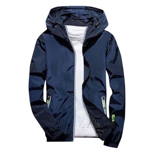 Generisch Fahrradjacke für Herren - Trendige Herren-Lederjacke mit Langen Ärmeln Outdoorjacke Herren Wasserdicht Lässiger Windbreaker Ausgehen Jacket Stehkragen Jacket Frühlings und Sommer Generisch Fahrradjacke für Herren - Trendige Herren-Lederjacke mit Langen Ärmeln Outdoorjacke Herren Wasserdicht Lässiger Windbreaker Ausgehen Jacket Stehkragen Jacket Frühlings und Sommer von Generisch