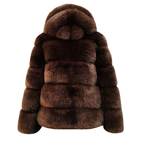 Generisch Felljacke Damen Grau Felljacke Damen Kunstfell Winter Pelzmantel Fellmantel Flauschig Elegant Pelzjacke Faux Fur Coat Warme Lässige Fleecejacke Plüschjacke Langarm Plüschmantel Winterjacke von Generisch